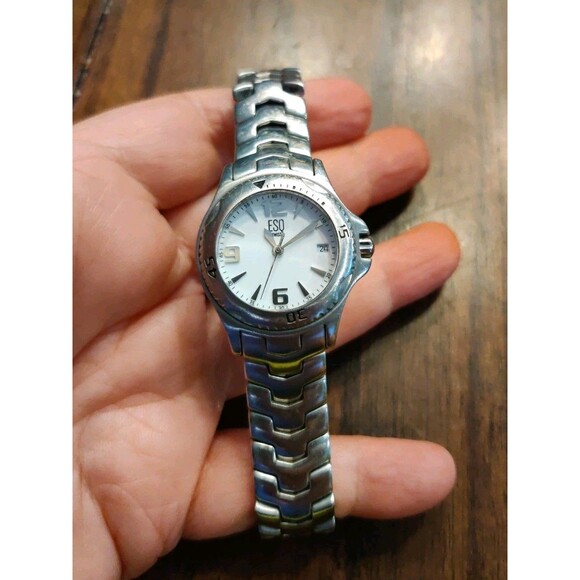 ESQ Swiss Women's Watch E5082 Stainless Steel Quartz  As Is Not Working - Picture 2 of 8